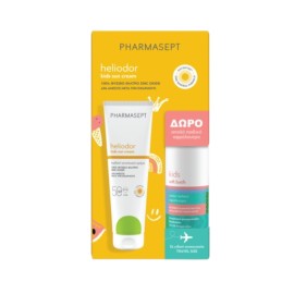 Pharmasept PROMO Heliodor Kids Sun Cream SPF50 με Φυσικό Αντηλιακό Φίλτρο Παιδική Αντηλιακή Κρέμα Προσώπου & Σώματος 150ml & Kids Soft Bath Απαλό Παιδικό Αφρόλουτρο 100ml