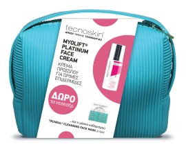 Tecnoskin PROMO Myolift Platinum Face Cream Αντιγηραντική Κρέμα Προσώπου 50ml & ΔΩΡΟ Tecneal Cleansing Face Mask Μάσκα Προσώπου για Βαθύ Καθαρισμό 2x6ml & ΔΩΡΟ Νεσεσέρ