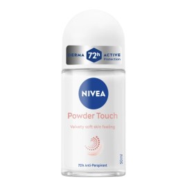 Nivea Powder Touch Γυναικείο Αποσμητικό Roll-on με 72ωρες Προστασίας 50ml