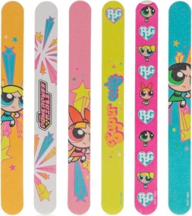 Mad Beauty Powerpuff Girls Super Cute Nail Files Λίμες Νυχιών Διπλής Όψης 6 Τεμάχια