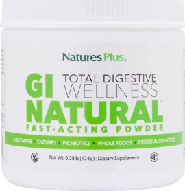 Natures Plus GI Natural Powder Φόρμουλα για την Υγιή Λειτουργία του Πεπτικού Συστήματος 174gr