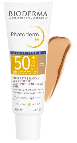 Bioderma Photoderm Μ SPF50+ Doree Αντηλιακή Κρέμα για τo Δέρμα με Καφέ Κηλίδες & Μέλασμα - Golden Απόχρωση 40ml