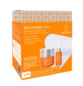 Youth Lab PROMO Brightening Vit-C Gel Cream Κρέμα Ενυδάτωσης & Φωτεινότητας 50ml - Brightening Vit-C Serum Αντιοξειδωτικός Ορός Προσώπου 15ml