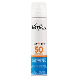 Version Sea+ City Invisible Facile SPF50+ Αντηλιακό Spray Προσώπου Αντιοξειδωτικής Δράσης 75ml