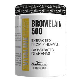 Anderson Bromelain 500 Βρωμελίνη Σύμπλεγμα Ενζύμων Βοηθά στη Διάσπαση των Πρωτεϊνών 100 Κάψουλες