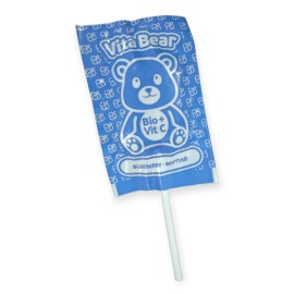 Meke Vita Bear Βιολογικό Γλειφιτζούρι με Βιταμίνη C Γεύση Μύρτιλο 1 Τεμάχιο