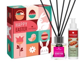 Messinian Spa PROMO Spread The Scent Reed Diffuser Seduction Αρωματικό Χώρου με Stick Διάχυσης 100ml & Body Milk Tsoureki Ενυδατικό Γαλάκτωμα Σώματος Τσουρέκι 100ml