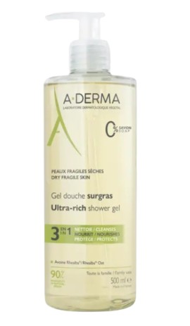 A Derma XeraCalm A.D Huile Lavante Relipidante Καθαριστικό Gel Αναπλήρωσης Λιπιδίων 500ml