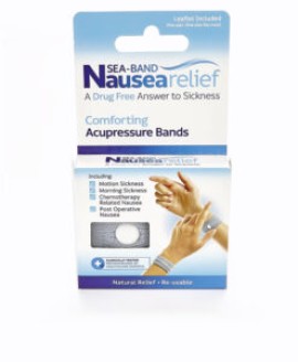 Kite Sea Band Adults Grey Περικάρπιο Ενηλίκων για Όλους τους Τύπους Ναυτίας Γκρι 2 Τεμάχια