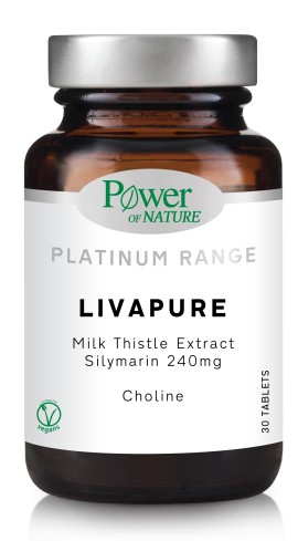 Power Health Platinum Livapure Συμπλήρωμα Διατροφής για την Προστασία του Ήπατος 30 Δισκία