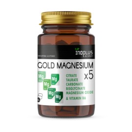 Inoplus Gold Magnesium x5 για την Καλή Λειτουργία των Μυών & του Νευρικού Συστήματος 30 Δισκία