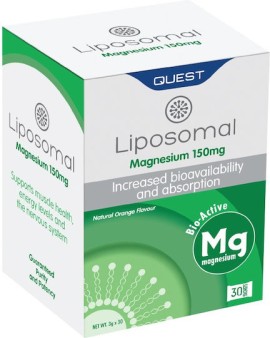 Quest Liposomal Magnesium 150mg Λιποσωμικό Μαγνήσιο Αυξημένης Απορρόφησης 30 Φακελάκια