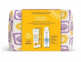 Pharmasept PROMO Heliodor Face Sun Cream SPF30 με Φυσικό Αντηλιακό Φίλτρο Αντηλιακή Κρέμα Προσώπου 50ml - ΔΩΡΟ Hygienic Hydra Ενυδατική Lotion Σώματος 80ml