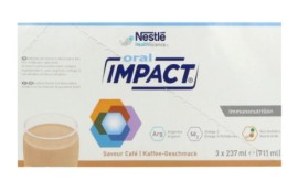 Nestle Oral Impact Coffee Ενεργειακό & Υπερπρωτεϊνικό Συμπλήρωμα Διατροφής με Γεύση Καφέ 3 Φιαλίδια x 237ml