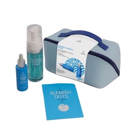 Youth Lab PROMO Blemish Control Serum Ορός Περιποίησης Προσώπου 30ml - ΔΩΡΟ Blemish Cleansing Foam Face & Neck Αφρός Καθαρισμού & Ντεμακιγιάζ 150ml - Blemish Dots 32 Επιθέματα μίας Χρήσης - Νεσεσέρ Δερμάτινο Γαλάζιο