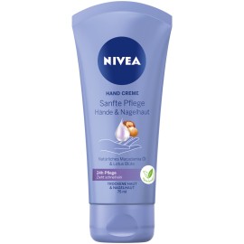 Nivea Smooth Hands & Nail Care Κρέμα Χεριών με Macadamia & Άνθος Λωτού 75ml