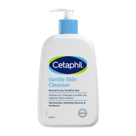 Cetaphil Gentle Skin Cleanser Απαλό Καθαριστικό Δέρματος Ξηρό, Κανονικό ή Ευαίσθητο Δέρμα Πρόσωπο & Σώμα 473ml