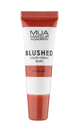 MUA Κρεμώδης Τζελ Ρουζ Blushed Liquid Cream Rouge Noir 10ml