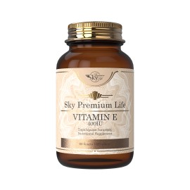 Sky Premium Life Vitamin E 400IU Συμπλήρωμα Διατροφής Βιταμίνης Ε με Ισχυρή Αντιοξειδωτική Δράση 60 Δισκία