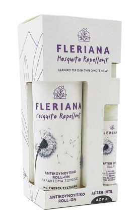 Power Health PROMO Fleriana Mosquito Repellent Αντικουνουπικό Γαλάκτωμα Σώματος σε Μορφή Roll on 100ml - ΔΩΡΟ After Bite Balm για Μετά το Τσίμπημα σε Μορφή Spray 7ml