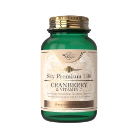 Sky Premium Life Cranberry & Vitamin C Συμπλήρωμα Διατροφής για την Καλή Λειτουργία Ουροποιητικού & Ανοσοποιητικού Συστήματος 60 Κάψουλες