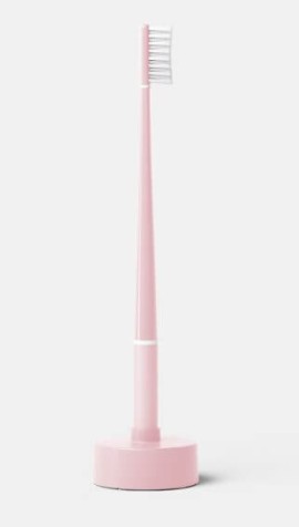 Piuma Echinacea Soft Kit Base Μαλακή Οδοντόβουρτσα Baby Pink με Καθαριστή Γλώσσας Ροζ 1 Τεμάχιο & Βάση Ημερολόγιο