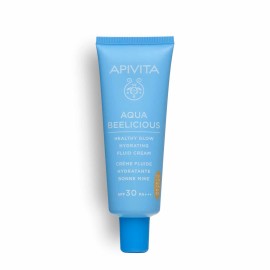 Apivita Aqua Beelicious SPF30 Tinted Λεπτόρρευστη Κρέμα Ενυδάτωσης για Φυσική Λάμψη με Χρώμα 40ml