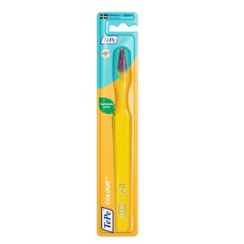 Tepe Colour Select Soft Οδοντόβουρτσα Μαλακή Κίτρινη με Γαλάζιες / Ροζ Ίνες 1 Τεμάχιο
