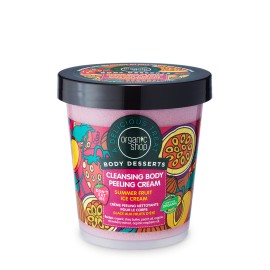 Natura Siberica Organic Shop Body Desserts Summer Fruit Ice Cream Καθαριστικό Peeling Σώματος Καλοκαιρινό Παγωτό Φρούτων 450ml