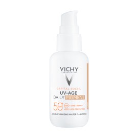 Vichy Capital Soleil UV-AGE SPF50+ Αντηλιακό Προσώπου Κατά της Φωτογήρανσης με Light Χρώμα 40ml