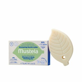 Mustela Shampoo & Body Cleansing Bar Μπάρα Καθαρισμού για Σώμα & Μαλλιά 75gr