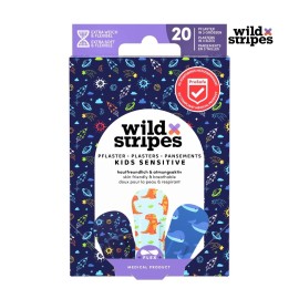 Wild Stripes Kids Space Παιδικά Αυτοκόλλητα Επιθέματα Πολύχρωμα σε 3 Μεγέθη 20 Τεμάχια