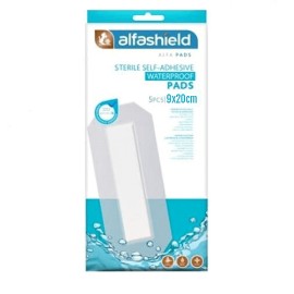 Alfashield Sterile Self Waterproof Pads 9x20 Αποστειρωμένο Αυτοκόλλητο Αδιάβροχο Επίθεμα 50 Τεμάχια