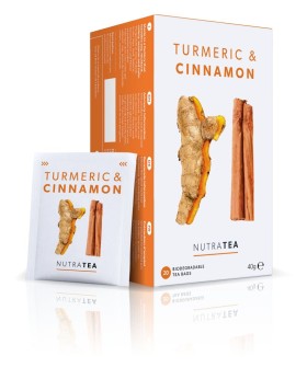 Nutra Tea Turmeric & Cinnamon Αντιοξειδωτική Δράση - Θεραπευτικό Αφέψημα 40gr [20 Φακελίσκοι]