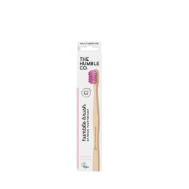 The Humble Co. Bamboo Toothbrush Adult Purple Sensitive Οδοντόβουρτσα Ενηλίκων από Μπαμπού Μωβ για Ευαίσθητα Δόντια και Ούλα 1 Τεμάχιο
