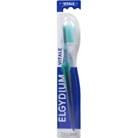 Elgydium Vitale Souple Soft Οδοντόβουρτσα με Αντιολισθητική Λαβή Μαλακή Χρώμα:Πράσινο 1 Τεμάχιο