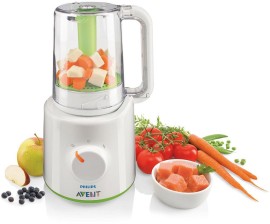 Philips AVENT SCF870/20 - Προετοιμασία στερεάς τροφής, Συνδυασμός ατμομάγειρα και μπλέντερ φαγητού, Χωρίς BPA, 1 τεμάχιο