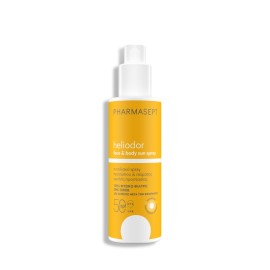 Pharmasept Heliodor Face & Body Sun SPF50 με Φυσικό Αντηλιακό Φίλτρο Αντηλιακό Spray Προσώπου & Σώματος με Φυσικό Αντηλιακό Φίλτρο 165gr