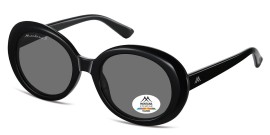 Montana Γυναικεία Γυαλιά Ηλίου Στρογγυλός Φακός Μαύρα 1 Τεμάχιο [MP70]