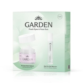 Garden PROMO Fresh Eyes & Face Duo Αντιρυτιδική Κρέμα Προσώπου με Υαλουρονικό Οξύ 50ml & Roll On Gel Ματιών Κατά των Μαύρων Κύκλων 20ml