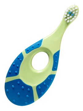 Jordan Step by Step Extra Soft Βρεφική Οδοντόβουρτσα Μπλε / Πράσινο για 0-2 Ετών Πολύ Μαλακή 1 Τεμάχιο