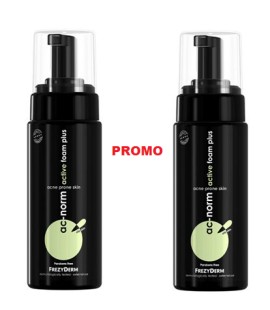 Frezyderm PROMO AC Norm Active Foam Plus Αφρός Καθαρισμού Προσώπου για Ακνεϊκές Επιδερμίδες 2x150ml