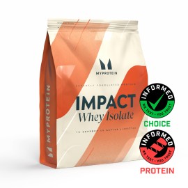MyProtein Impact Whey Isolate Unflavored Πρωτεΐνη Ορού Γάλακτος Χωρίς Γεύση 1kg