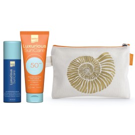 Intermed PROMO Luxurious Sun Care Q10 Repairing Serum Ορός Επανόρθωσης Προσώπου για Μετά τον Ήλιο 50ml & Luxurious Sun Care Face Cream SPF50 Αντηλιακή Κρέμα Προσώπου 75ml