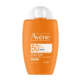 Avène Ultra Fluid Invisible SPF50 Λεπτόρρευστο Αντηλιακό Προσώπου για Ευαίσθητο Δέρμα 50ml