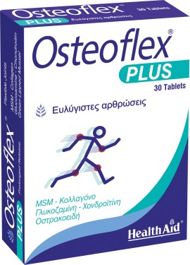 Health Aid Osteoflex Plus Συμπλήρωμα Διατροφής με Γλυκοζαμίνη, Χονδροϊτίνη, Κολλαγόνο & MSM για Ξεκούραστες Αρθρώσεις 30 Ταμπλέτες