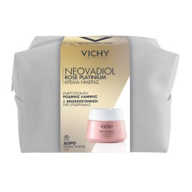 Vichy PROMO Neovadiol Rose Platinium Κρέμα Φροντίδας της Ξηρής Επιδερμίδας 50ml & ΔΩΡΟ Κρέμα Νυκτός 15ml & Νεσεσέρ