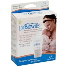 Dr. Brown’s Σακουλάκια φύλαξης μητρικού γάλακτος, 25 τεμ.