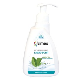 Famex Ενυδατικό Υγρό Κρεμοσάπουνο Green Tea με Άρωμα Πράσινο Τσάι 750ml