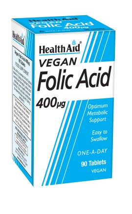 HEALTH AID Folic Acid 400ug tablets 90s